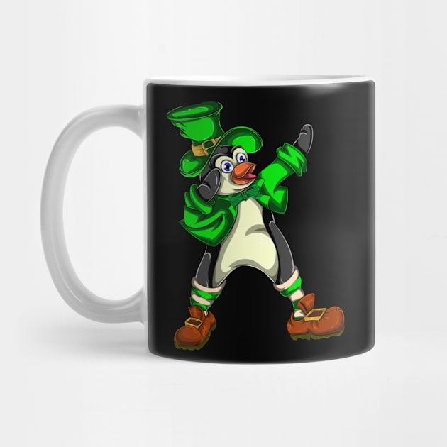 Penguin Dabbing Green St Patricks Day by ShirtsShirtsndmoreShirts